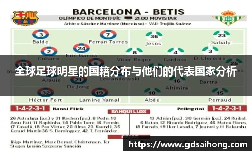 全球足球明星的国籍分布与他们的代表国家分析